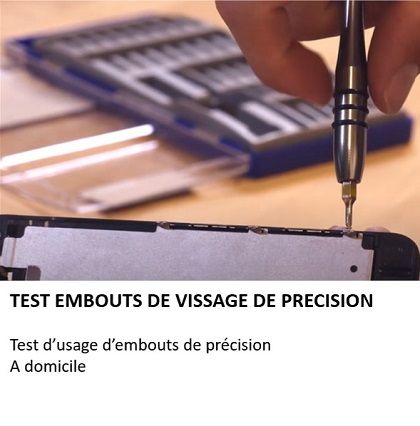 Tivoly Creation : TEST EMBOUTS DE VISSAGE DE PRECISION